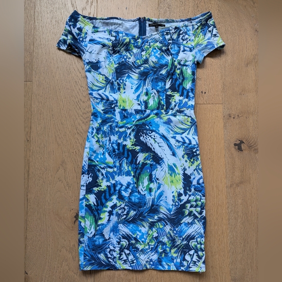 Jealous Tomato Small Sheath Dress Off Shoulder Stretch Bodycon - Picture 1 of 5